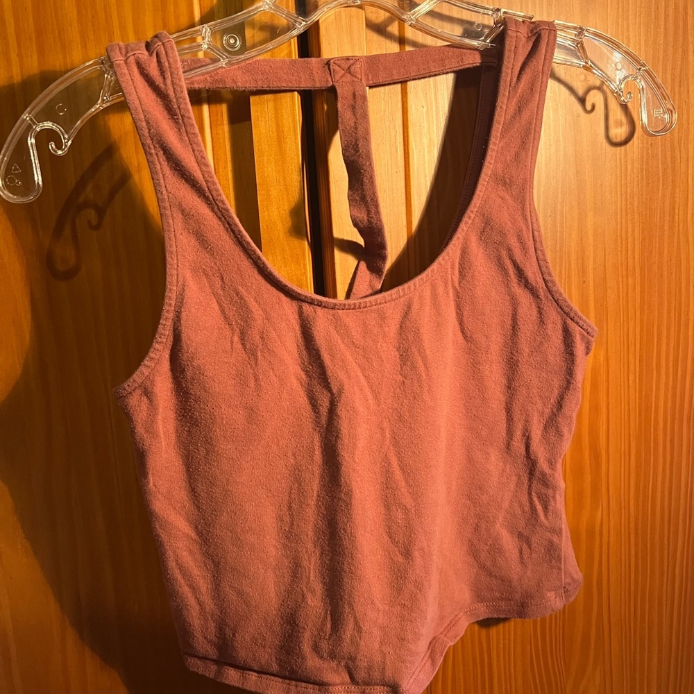 Burnt orange Crop top